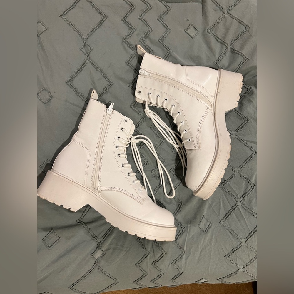 White Steve Madden Boots